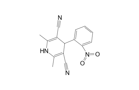 3,5-DICYANO-2,6-DIMETHYL-4-(ORTHO-NITROPHENYL)-1,4-DIHYDROPYRIDINE
