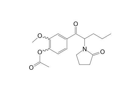 2-Methoxy-4-(2-(2-oxopyrrolidin-1-yl)pentanoyl)phenyl acetate