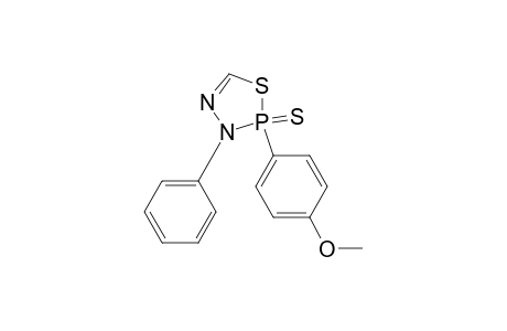 1,3,4,2-Thiadiazaphosphole, 2,3-dihydro-2-(4-methoxyphenyl)-3-phenyl-, 2-sulfide