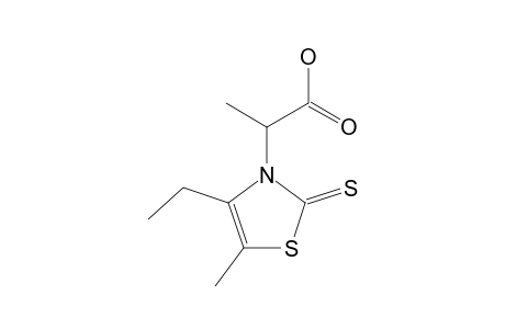 alpha,5-dimethyl-4-ethyl-2-thioxo-4-thiazoline-3 acetic acid