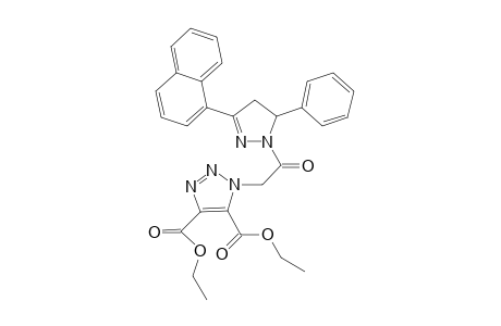 diethyl 1-{2-[3-(1-naphthyl)-5-phenyl-4,5-dihydro-1H-pyrazol-1-yl]-2-oxoethyl}-1H-1,2,3-triazole-4,5-dicarboxylate