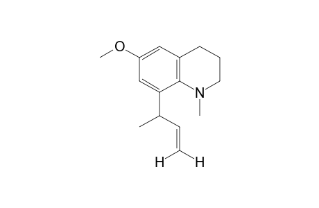 6-methoxy-1-methyl-8-(1-methylallyl)-1,2,3,4-tetrahydroquinoline