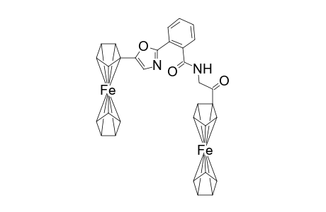 {o-[N-(Ferrocenylcarbonylmethyl)carbamoyl]phenyl}-5-ferrocenyloxazole