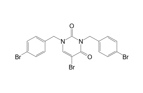 5-Bromanyl-1,3-bis[(4-bromophenyl)methyl]pyrimidine-2,4-dione