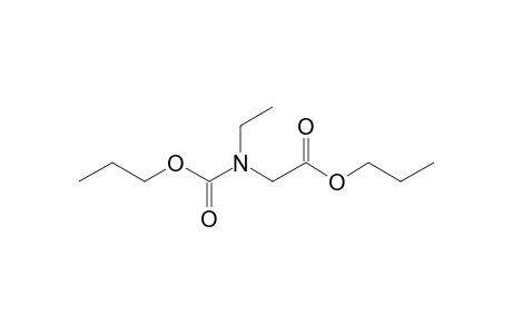 Glycine, N-ethyl-N-propoxycarbonyl-, propyl ester