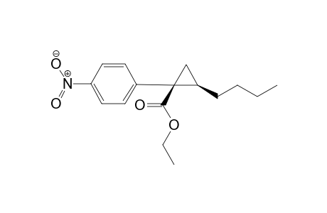 Ethyl cis-2-butyl-1-(4-nitrophenyl)cyclopropane-1-carboxylate