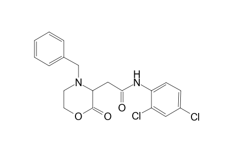 3-morpholineacetamide, N-(2,4-dichlorophenyl)-2-oxo-4-(phenylmethyl)-