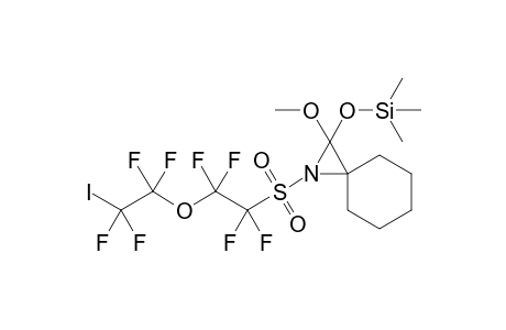 1-(1,1,2,2-Tetrafluoro-2-(1,1,2,2-tetrafluoro-2-iodoethoxy)ethanesulfonyl)-2-methoxy-2-trimethylsilyloxy-1-azaspiro[2.5]octane