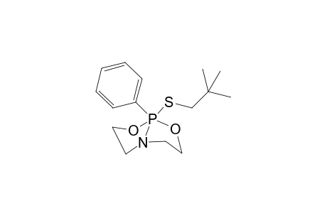 1-Neopentylthio-1-phenyl-5-aza-2,8-dioxa-1-phospha-bicyclo(3.3.0)octane