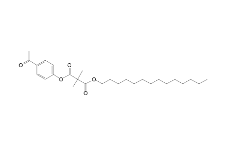 Dimethylmalonic acid, 4-acetylphenyl tetradecyl ester