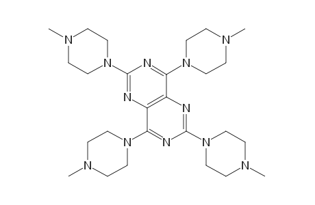 2,4,6,8-tetrakis(4-methyl-1-piperazinyl)pyrimido[5,4-d]pyrimidine