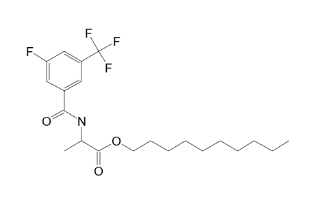 D-Alanine, N-(3-fluoro-5-trifluoromethylbenzoyl)-, decyl ester