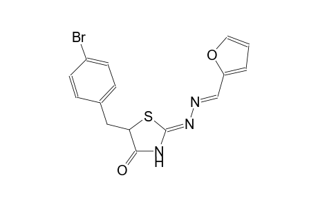 2-furancarboxaldehyde, [(2Z)-5-[(4-bromophenyl)methyl]-4-oxothiazolidinylidene]hydrazone