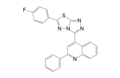 6-(PARA-FLUOROPHENYL)-3-CINCHOPHENY-1,2,4-TRIAZOLO-[3,4-B]-1,3,4-THIADIAZOL