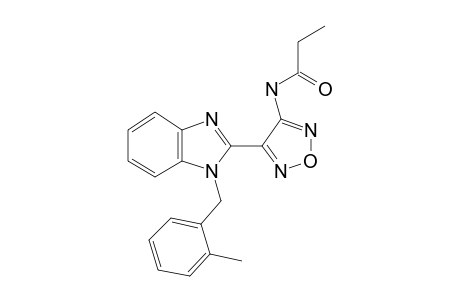 Propionamide, N-[4-[1-(2-methylbenzyl)-1H-benzoimidazol-2-yl]furazan-3-yl]-