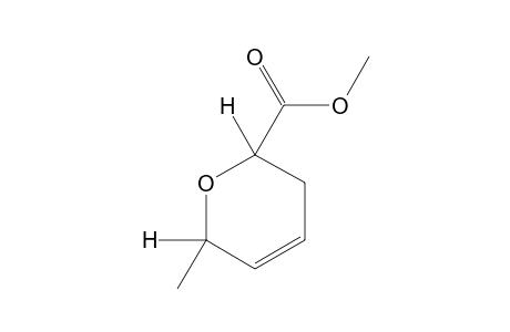 3,6-Dihydro-cis-6-methyl-2H-pyran-2-carboxylic acid, methyl ester