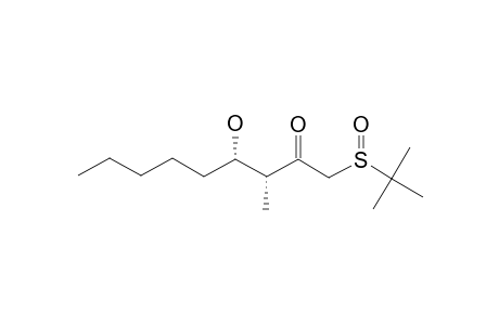 (+)-(3R,4S,R(S))-1-(TERT.-BUTYLSULFINYL)-4-HYDROXY-3-METHYLNONAN-2-ONE