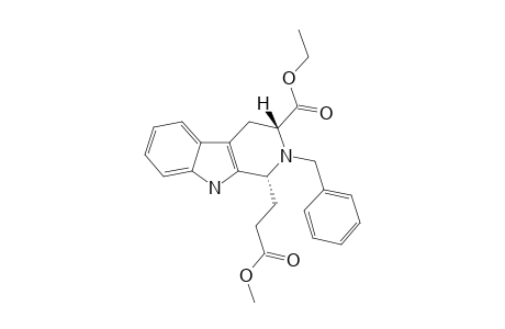 (1R,3R)-2-(benzyl)-1-(3-keto-3-methoxy-propyl)-1,3,4,9-tetrahydro-$b-carboline-3-carboxylic acid ethyl ester