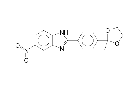 2-[4-(2-Methyl-1,3-dioxolan-2-yl)phenyl]-5-nitro-1H-benzimidazole