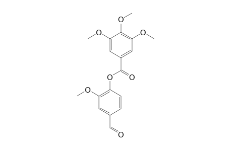 3,4,5-trimethoxybenzoic acid, ester with 4-hydroxy-m-anisaldehyde