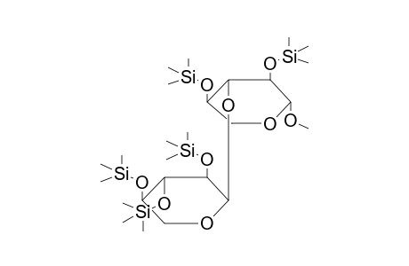 METHYL 3-O-(2',3',4'-TRI-O-TRIMETHYLSILYL-ALPHA-D-XYLOPYRANOSYL)-2,4-DI-O-TRIMETHYLSILYL-BETA-D-XYLOPYRANOSIDE