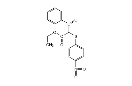 benzoyl[(p-nitrophenyl)thio]acetic acid, ethyl ester