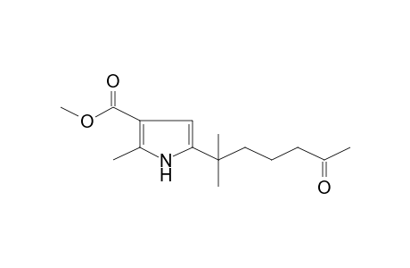 Methyl 5-(1,1-dimethyl-5-oxohexyl)-2-methyl-1H-pyrrole-3-carboxylate