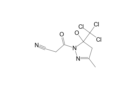 1-(Cyanoacetyl)-5-hydroxy-3-methyl-5-(trichloromethyl)-4,5-dihydro-1H-pyrazole
