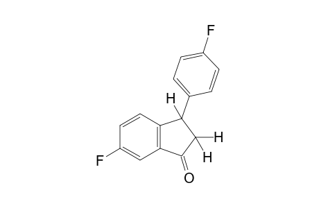 (+/-)-6-fluoro-3-(p-fluorophenyl)-1-indanone