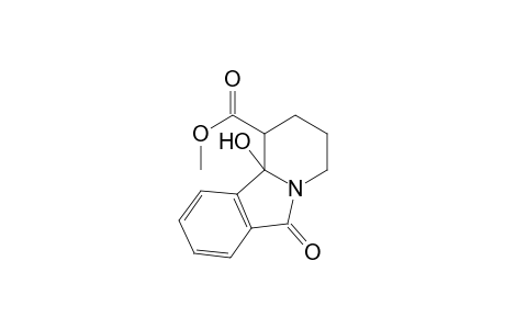 Pyrido[2,1-a]isoindole-1-carboxylic acid, 10b-hydroxy-6-oxo-1,2,3,4,6,10b-hexahydro-, methyl ester