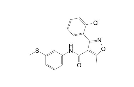 3-(o-chlorophenyl)-5-methyl-3'-(methylthio)-4-isoxazolecarboxanilide