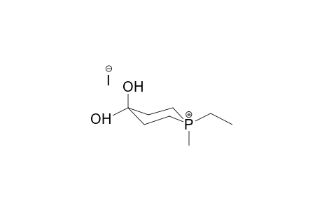 1-ETHYL-1-METHYL-4,4-PHOSPHORINANEDIOLIUM-IODIDE