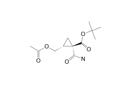 (1R,2R)-2-(acetoxymethyl)-1-carbamoyl-cyclopropanecarboxylic acid tert-butyl ester