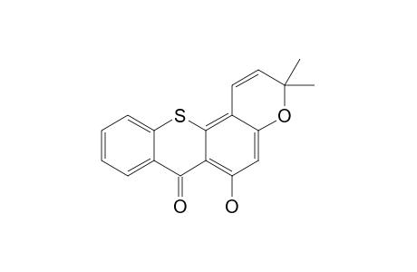 6-HYDROXY-3,3-DIMETHYL-3H,7H-PYRAN-[2,3-C]-THIOXANTHEN-7-ONE