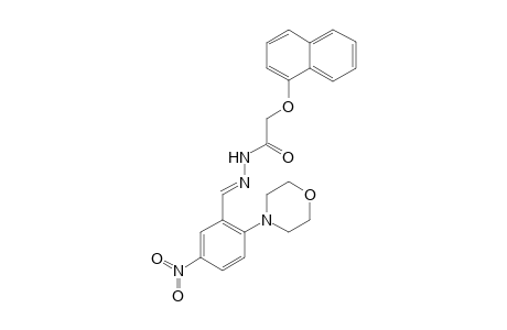 N'-((E)-[2-(4-Morpholinyl)-5-nitrophenyl]methylidene)-2-(1-naphthyloxy)acetohydrazide