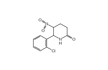 6-(o-Chlorophenyl)-5-nitro-2-piperidone