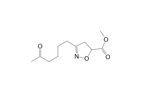 5-Isoxazolecarboxylic acid, 4,5-dihydro-3-(5-oxohexyl)-, methyl ester