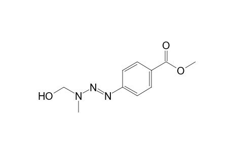 p-[3-(Hydroxymethyl)-3-methyl-1-triazeno]benzoic acid, methyl ester