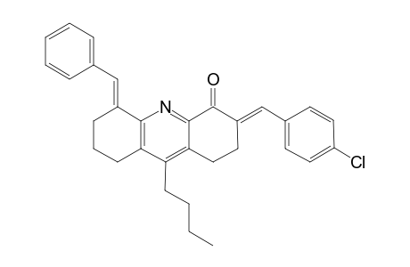 (3E,5E)-5-benzal-9-butyl-3-(4-chlorobenzylidene)-2,6,7,8-tetrahydro-1H-acridin-4-one