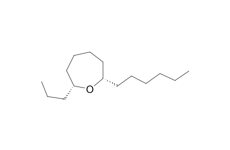 (2S,7R)-2-hexyl-7-propyl-oxepane