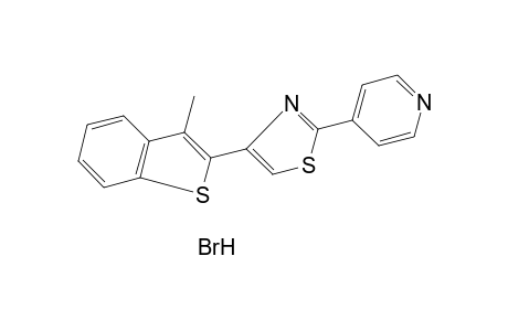 4-(3-methylbenzo[b]thien-2-yl)-2-(4-pyridyl)thiazole, monohydrobromide