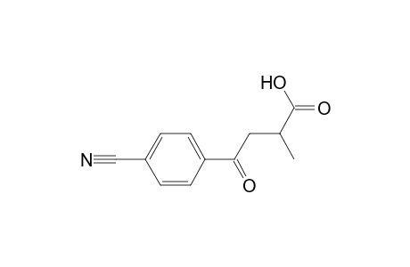 2-(4-cyanobenzoylmethyl)propanoic acid