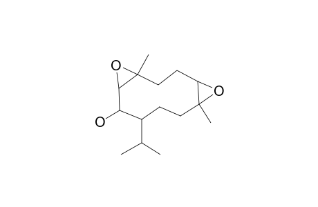 4,11-Dimethyl-8-(propan-2-yl)-5,12-dioxatricyclo[9.1.0.04,6]dodecan-7-ol