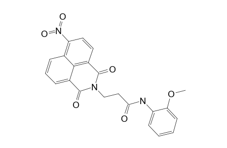 3-(1,3-diketo-6-nitro-benzo[de]isoquinolin-2-yl)-N-(2-methoxyphenyl)propionamide