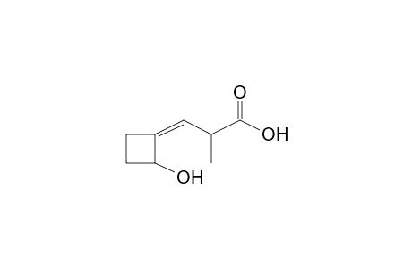 Propanoic acid, 3-(2-hydroxycyclobutylidene)-2-methyl-, [R*,R*-(E)]-