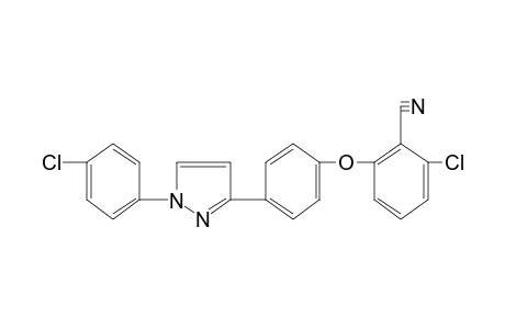 2-chloro-6-{p-[1-(p-chlorophenyl)pyrazol-3-yl]phenoxy}benzonitrile