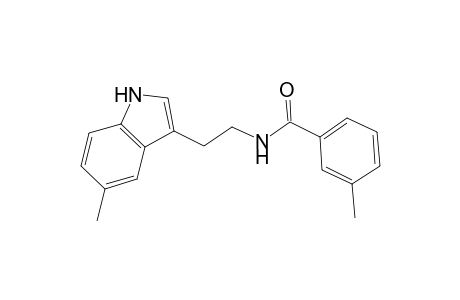 3-methyl-N-[2-(5-methyl-1H-indol-3-yl)ethyl]benzamide