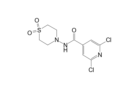 2,6-DICHLORO-N-THIOMORPHOLINOISONICOTINAMIDE, S,S-DIOXIDE