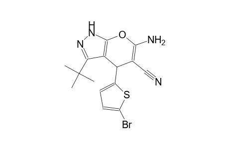 6-amino-4-(5-bromo-2-thienyl)-3-tert-butyl-1,4-dihydropyrano[2,3-c]pyrazole-5-carbonitrile