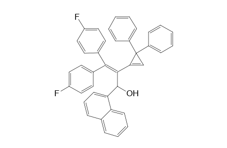 2-(3,3-Diphenylcycloprop-1-en-1-yl)-3,3-bis(4-fluorophenyl)-1-(naphthalen-1-yl)prop-2-en-1-ol